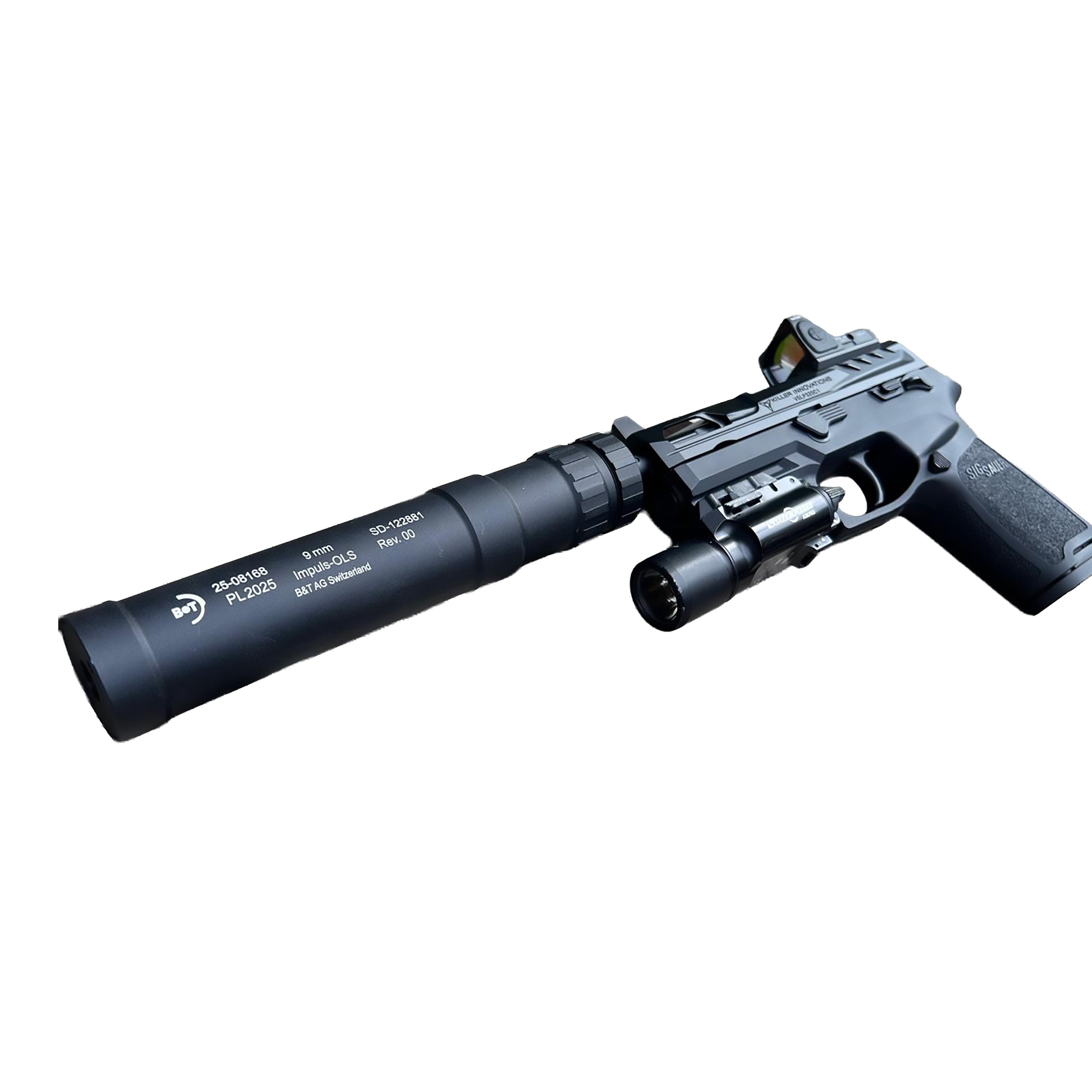 B&T Air Impuls OLS-DM Direct Mount Suppressor (14mm CCW) – Pistol Optimized
