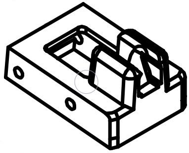 B&T Air APC9 GBB Replacement Magazine BB Retainer (Part:  K1 / L1)