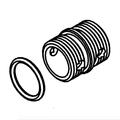 B&T Air APC9 GBB Replacement 12mm thread adaptor (Part: F14)
